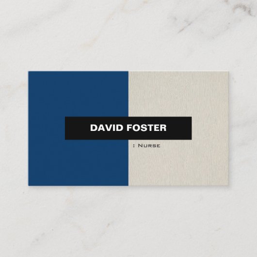 Zuster - Eenvoudig elegant stijlvol Visitekaartje (Voorkant)