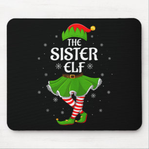 Zuster Elf Kerst Familie Meisjes Vrouwen Elf Squad Muismat