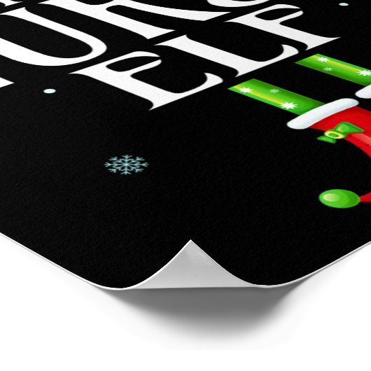 Zuster Elf Xmas Funny Family Matking Kerstmis Paj Poster (Hoek)