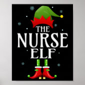 Zuster Elf Xmas Funny Family Matking Kerstmis Paj Poster (Voorkant)