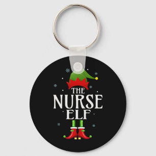 Zuster Elf Xmas Funny Family Matking Kerstmis Paj Sleutelhanger