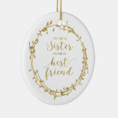 Zuster- en Beste Vriendenversiering Keramisch Ornament (Rechts)