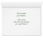 Zuster en broer in de Recht van Kerstmis Holly Ber (Binenzijde Horizontaal (Onderkant))