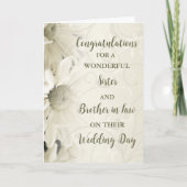 Zuster en broer in Law Day Gefeliciteerd Kaart (Voorkant)