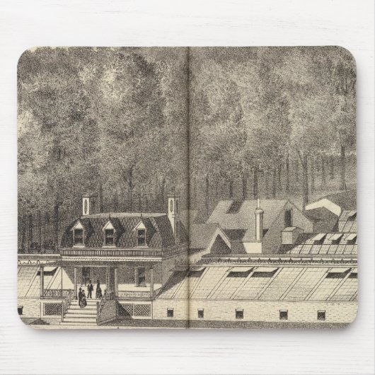 Zuster- en groene huizen van A Hance & Son Muismat (Voorkant)