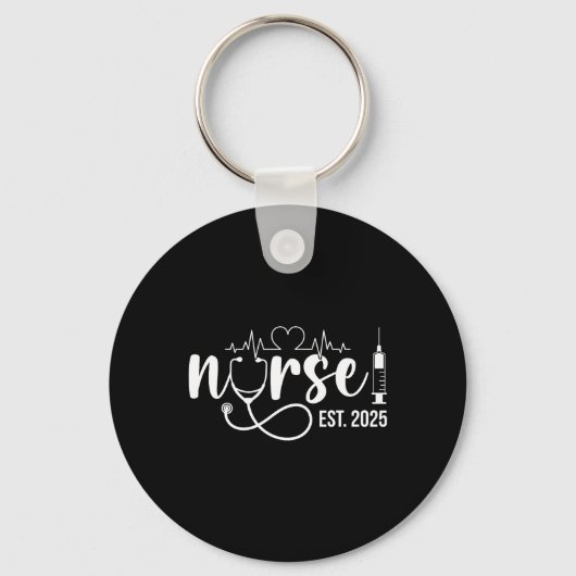Zuster Est. 2025 Nurse Afstuderen Nursing Afstuder Sleutelhanger (Voorkant)