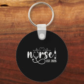 Zuster Est. 2025 Nurse Afstuderen Nursing Afstuder Sleutelhanger (Voorkant)