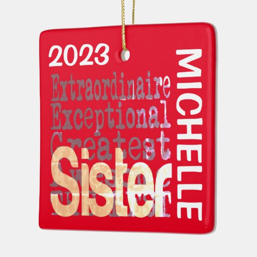 Zuster Extraordinaire CUSTOM Keramisch Ornament (Links)