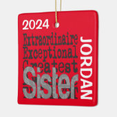Zuster Extraordinaire CUSTOM Keramisch Ornament (Links)