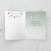 Zuster Familie Kerstboom Kerstman Feestdagen Kaart (Binnen)