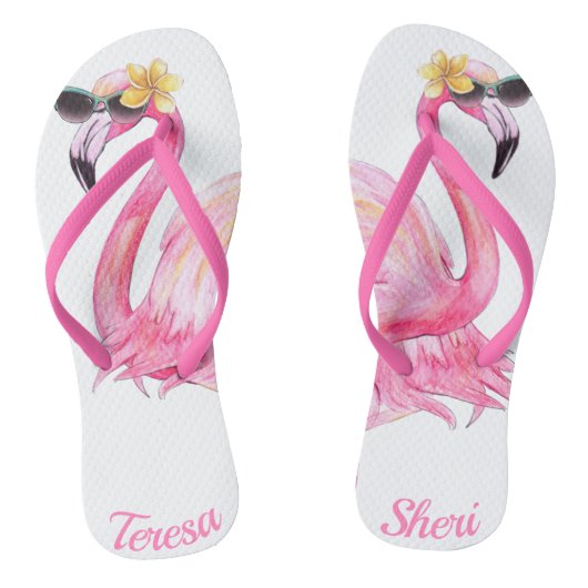 zuster Flamingo Teenslippers (Voetbed)