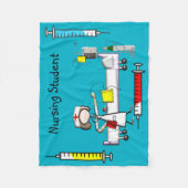 Zuster Fleece Blanket Blue #6 Deken (Voorkant)