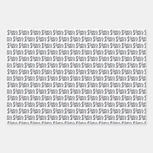 Zuster Floral Wrapping Paper Flat Sheet Set 3 (Voorkant 3)