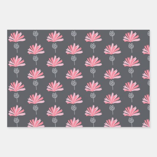 Zuster Floral Wrapping Paper Flat Sheet Set 3 (Voorkant 2)