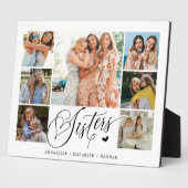 Zuster Foto Collage Typografie Keepslag Fotoplaat (Zijkant)