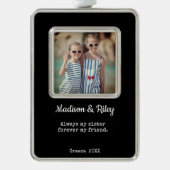 Zuster foto ingelijst Ornament (Voorkant)