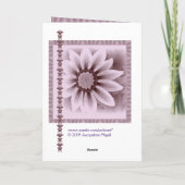 ZUSTER - Gelukkige 60ste Verjaardag - de Bloem van Kaart (Achterkant)