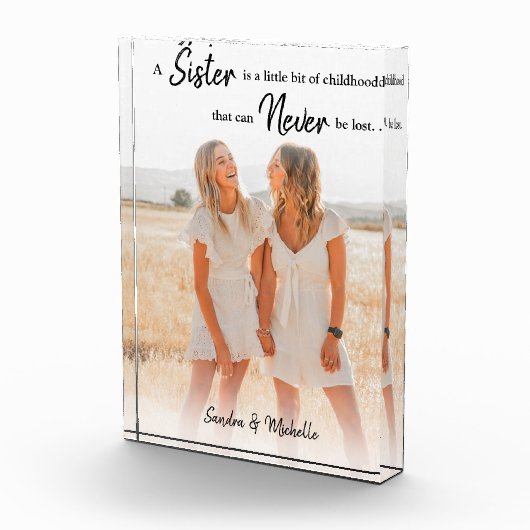 zuster | Gepersonaliseerd fotocadeau Fotoblokken (Rechts)