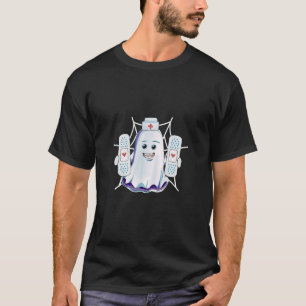 Zuster Ghost Halloween Costume for Nurses Women Rn T-shirt