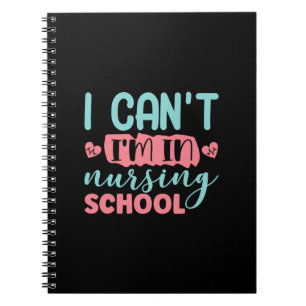 Zuster Gift dat ik niet in de verpleegschool kan. Notitieboek