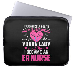 Zuster Gift dat ik ooit de mooie zuster was Laptop Sleeve