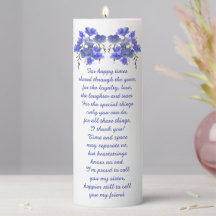 Zuster Gift, Elegant Flowers & Poem