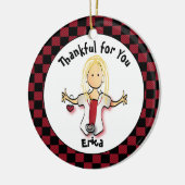 Zuster Gift - Funny Gift for Nurse Keramisch Ornament (Links)