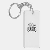 Zuster Gift I Love Nursing Sleutelhanger (Voorkant Links)