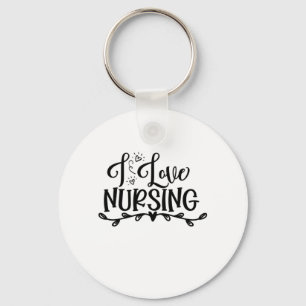 Zuster Gift I Love Nursing Sleutelhanger