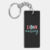Zuster Gift I Love Nursing Sleutelhanger (Voorkant Links)
