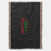 Zuster Gift kerstverpleegster Deken (Voorkant Verticaal)