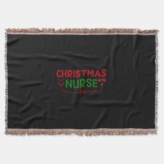 Zuster Gift kerstverpleegster Deken (Voorkant)