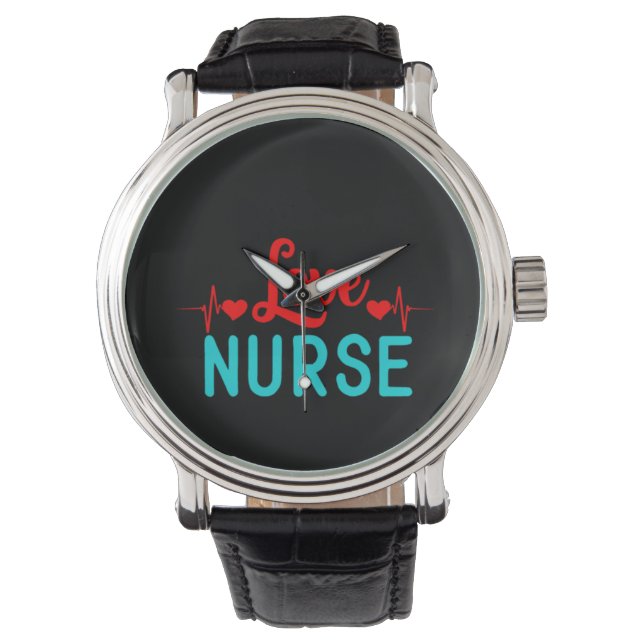 Zuster Gift Love Neurse Horloge (Voorkant)