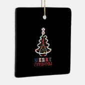 Zuster Gift Mery Kerstmis Keramisch Ornament (Rechts)