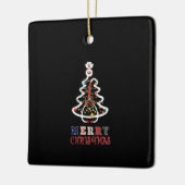 Zuster Gift Mery Kerstmis Keramisch Ornament (Links)