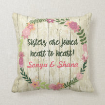 Zuster Gift met Quote Pillow Personated Cadeau
