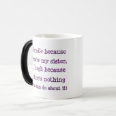 Zuster Gift Mok met zuster Quote Gift voor zuster (Voorkant links)