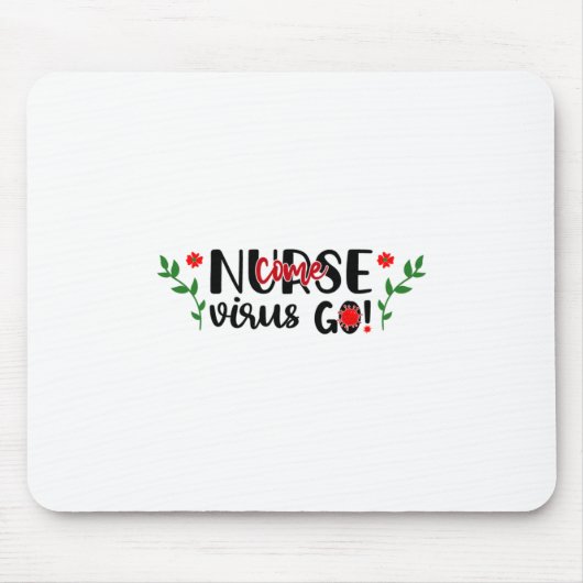 Zuster Gift Nurse Kompen Virus Go Muismat (Voorkant)