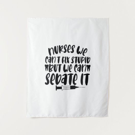 Zuster Gift verpleegster, we kunnen geen stommelin Wandkleed (Voorkant)