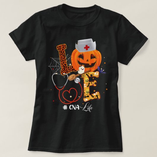 Zuster Halloween Costumes voor vrouwen met CNA Li T-shirt (Design voorkant)