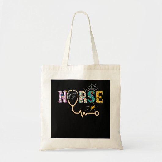 Zuster Halloween Gift met pomkin Boo Spider Tote Bag (Voorkant)