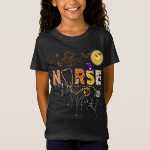 Zuster Halloween Gift met pomkin Boo Spider Witch T-shirt