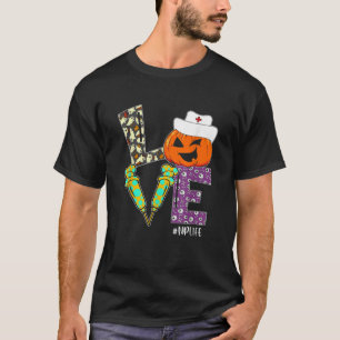 Zuster Halloween Pumpkin Costume Love NP Nurse Lif T-shirt