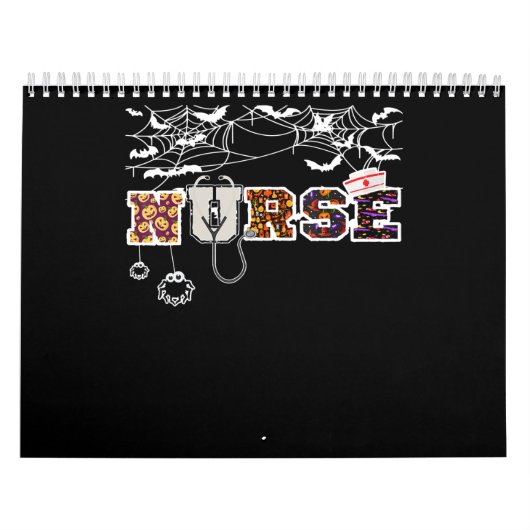 Zuster Halloween Shirt Gift with Pumpkin Boo Spide Kalender (Hoes)