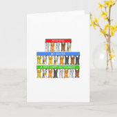 Zuster Happy Retirement Cartoons Katten Kaart (Gele Bloem)