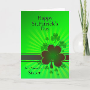 Zuster, Happy St Patrick's day card Kaart