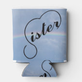 Zuster hart en regenboog blikjeskoeler (Achterkant)