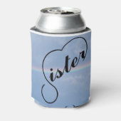 Zuster hart en regenboog blikjeskoeler (Blikje Achterkant)