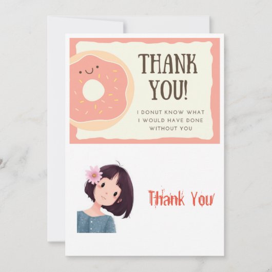 Zuster Hartelijk dank! Bedankkaart (Voorkant)