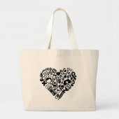 Zuster HEART Grote Tote Bag (Voorkant)